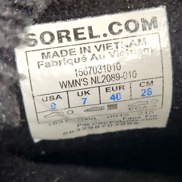 SOREL Women's Tivoli II Boots Size 9 Black Waterproof Lace Up Snow Winter - Picture 3 of 13